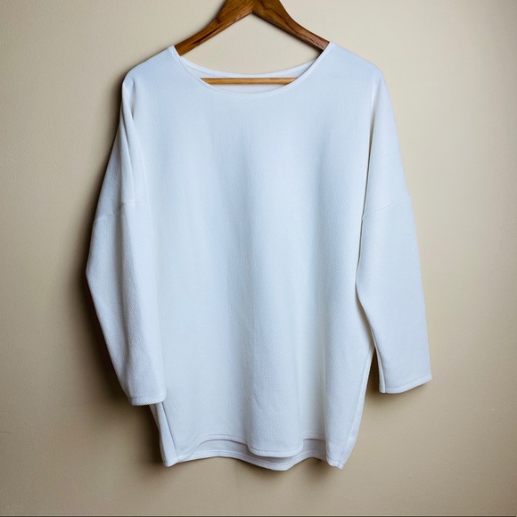 Oversized white sweater, XS - Picture 5 of 6